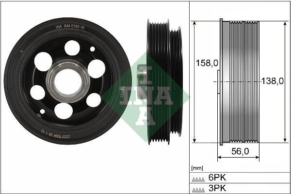Belt Pulley, crankshaft